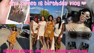 BIRTHDAY VLOG Grwm for my 16th birthday  birthday dinner and sleep over [upl. by Woodhouse828]