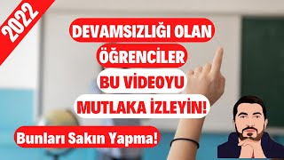 DİKAT Devamsızlığı Olan Öğrenciler Bu Videoyu Mutlaka İzleyin Bunları Yapan Sıkıntıya Düşer [upl. by Arihday]