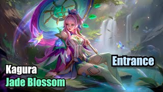 Kagura Jade Blossom Skin Epic Anniversary 8 Entrance Upscale 4K Mobile Legends MOBILELEGENDS [upl. by Euqitsym252]