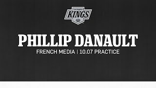 Forward Phillip Danault  1007 LA Kings Practice in Charlevoix  French [upl. by Lertsek]