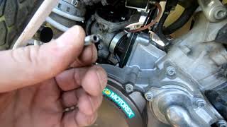 The TE 150i gets a slavens easy idle mod [upl. by Inait220]