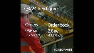 Konecranes Key Financial Figures Q32024 [upl. by Rosinski]