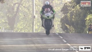 Horst Saiger  TT Isle of Man Crash 2014 [upl. by Roobbie541]