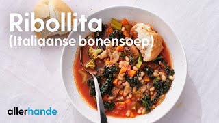 Italiaanse bonensoep ribollita  Recept  Allerhande [upl. by Horan]