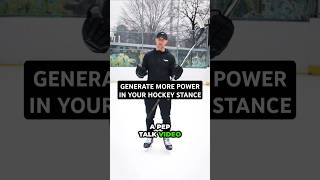 GENERATE MORE POWER IN YOUR HOCKEY STANCE hockeycoaching hockeytraining [upl. by Tallula]