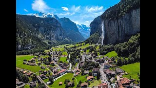 Sion Anzere Trummelbach  Switzerland  by drone 4K [upl. by Alaik]