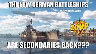 New WOWS secondary German Battleships  Mackensen Review [upl. by Arahset]