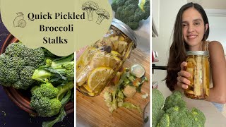 🥦Quick Pickled Broccoli Stalks🥦 [upl. by Mathis]