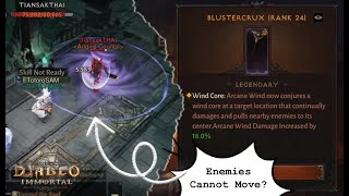 BLUSTERCRUX quotWind Corequot in Battleground quotEnemies Cant Movequot  Diablo Immortal [upl. by Wardieu]