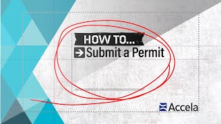 Accela HowTo Submit a Permit [upl. by Artina]