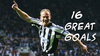 Alan Shearer ● 16 Great Goals ● English Commentary ● HD [upl. by Hayimas]