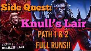 MCOC  NEW Side Quest Knull’s Lair  Path 1 amp 2  Full Runs [upl. by Ahsined]