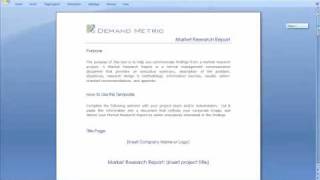 Market Research Reportmp4 [upl. by Adnale]