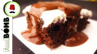 134 Chocolade Cake met een simpele Chocoladesaus  Foodbomb [upl. by Notirb848]