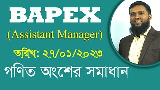 BAPEXassistant manager MCQMath Solution [upl. by Survance]