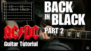 Back in Black  ACDC Lesson part 2 [upl. by Shaughn934]