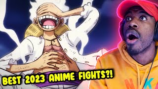 Reacting to Top 10 Anime Fights Of 2023 [upl. by Navek728]