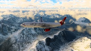 XPLANE 12 AI FLIGHT FROM USHUAIA SAWH ARGENTINA DEFAULT A330 VIRGIN ATLANTIC ORTHOS XWORLD [upl. by Miah]