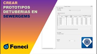 CREAR PROTOTIPOS DE TUBERIAS EN SEWERGEMS✅ [upl. by Pillihp]