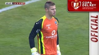 Expulsión del portero Pau Torres y parada de Fran Perales del penalti en el UE Lleida  Real Betis [upl. by Ernaldus112]