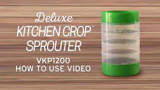 Deluxe Kitchen Crop Sprouter  How to use video [upl. by Oilalue]