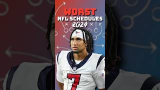 Worst NFL Schedules Going into 2024 🏈 nfl fantasyfootball football dfs nflfantasyfootball [upl. by Tade]