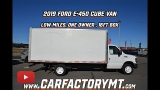 2019 E450 Cube Van 16 Foot Box Low Miles 1 Owner [upl. by Langdon80]