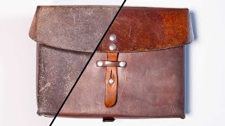 40 year old Swiss satchel gets makeover  full restoration [upl. by Assirhc158]