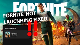 Fortnite Not Launching in Epic Games Launcher  Fixed [upl. by Drucy]