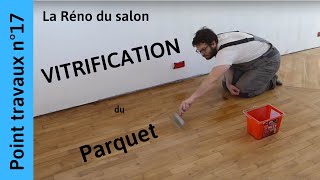 2ème ponçage et vitrification du parquet Salon n°17 [upl. by Rosati]