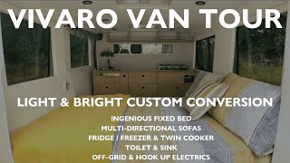 Vauxhall Vivaro Van Tour  Light and Bright Custom Conversion [upl. by Mariano]