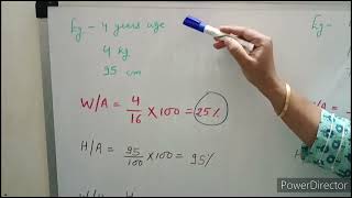 WA weight for age  HA height for age  WH weight for height Interpretation I Pediatrics [upl. by Cornelle]