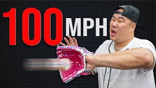 I Tried Catching 100 MPH With Cheap Gloves [upl. by Nylrac126]