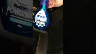 Sunscreen removed from leather seats  This worked spray on damp microfiber clean then rinse off [upl. by Katti342]