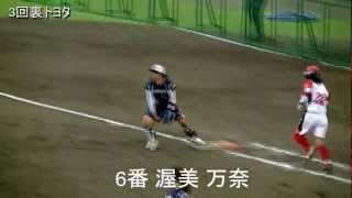 20120602トヨタ自動車vs日立マクセル（日本女子ソフトボール1部リーグ第5節 [upl. by Coppins450]