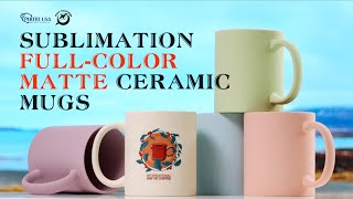 Personalized Sublimation Full Color Matte Ceramic COffee Mug  gift idea  Orca Coatings  Photo USA [upl. by Nickolai]