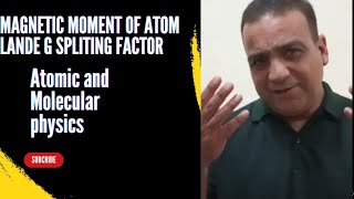 lande g Splitting factor Atomic and molecular physics [upl. by Acessej]