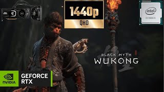 Black Myth Wukong DLSS Quality  Optimized Settings  Benchmark RTX 2080Ti  i9 9900k  2560x1440 [upl. by Oca]