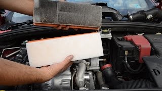 How to remove and replace air filter Peugeot  Citroen 16 HDI [upl. by Carri]