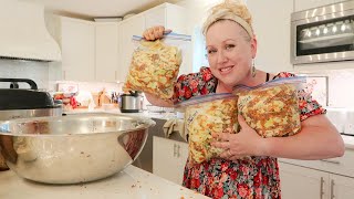 Cooking Massive Freezer Meals to Feed My Large Family [upl. by Lian]