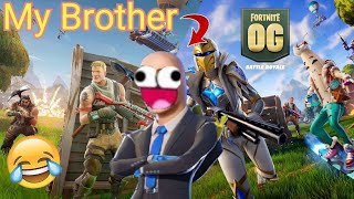 My Brother Plays OG Fortnite FUNNY MOMENTS [upl. by Zoilla983]