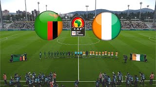 ZAMBIA vs IVORY COAST  AFRICA CUP OF NATIONS QUALIFIER 2024 [upl. by Gosser690]