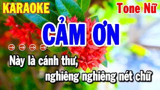 Cảm Ơn Karaoke Tone Nữ Nhạc Sống Beat Hay 2025  Thanh Hải [upl. by Tillie803]