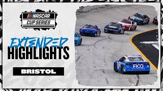 Broken records worn tires Cup Series returns to concrete racing at Bristol  Extended Highlights [upl. by Dawaj222]