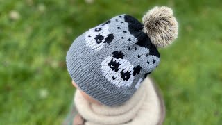 Mütze Kinder Panda 🐼 kindermütze selber stricken diy knit cap [upl. by Annia670]