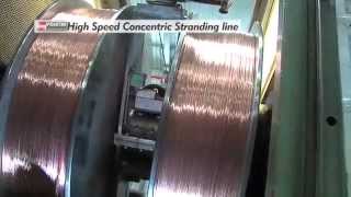 POURTIER High Speed Concentric Stranding line [upl. by Notneiuq]