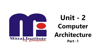 Unit 2  Computer Architecture  Part1  BCA 3 Semester  MIC [upl. by Nnor]