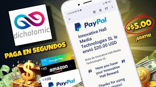 ✅DICHOTOMIC APP para GANAR DINERO en PAYPAL 2024  CÓMO GANAR DINERO RÁPIDO 2024 🔥🤑 [upl. by Gervais560]