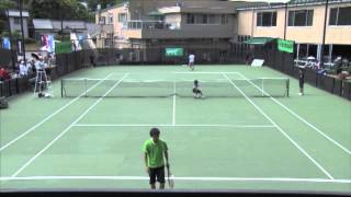 Naoki Tajima 田島尚輝 全国選抜2014 u14 決勝national selected junior tennis tournament [upl. by Aronson]