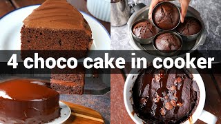 4 cooker cake or no oven cake recipes  chocolate cake recipes in cooker  no oven cakes recipe [upl. by Roxi]